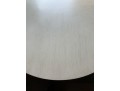 Contemporary White Oak Finish Pedastal Table 