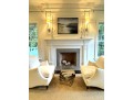 Pair Elegant Custom Ivory Velvet Hollywood Chairs 