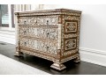 Gorgeous Marble Top Mother Pearl Accent Chest