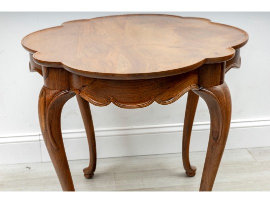 Fine French Provincial Scalloped Accent Table