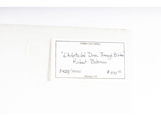 Robert Bateman And Michael Sieve Signed Lithographs Depicting Whitetailed Deer