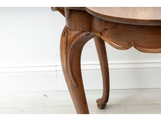 Fine French Provincial Scalloped Accent Table