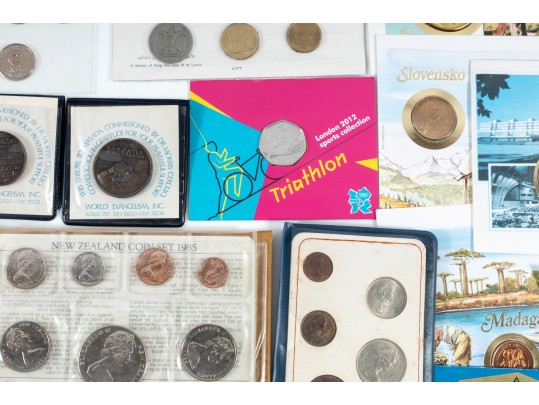 Variety Of Commemorative World Coins