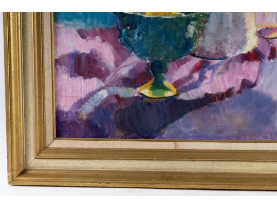 Hannah Cole Buie (American, B. 1955) Still Life Oil On Canvas Painting