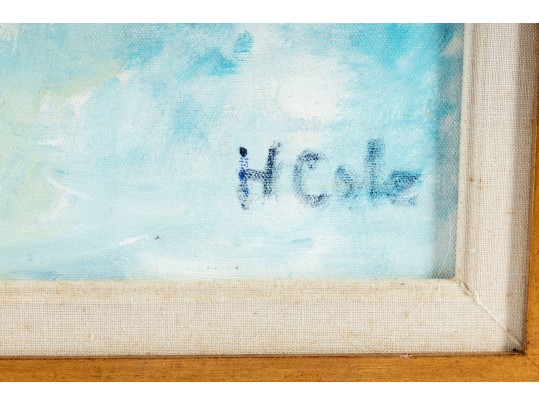 Hannah Cole Buie  (American, B. 1955) Dining Room Oil On Canvas Painting