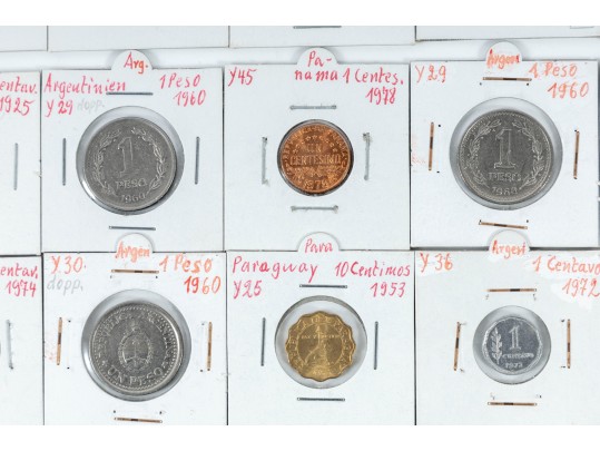 Variety Of Vintage World Coins