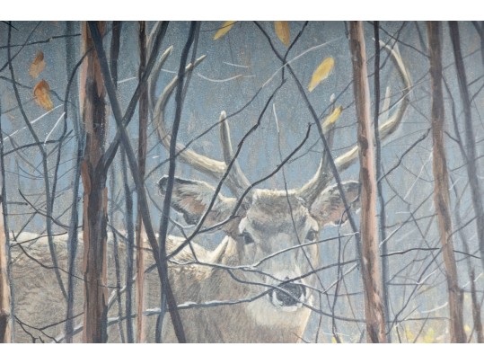 Robert Bateman And Michael Sieve Signed Lithographs Depicting Whitetailed Deer