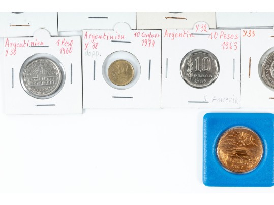 Variety Of Vintage World Coins