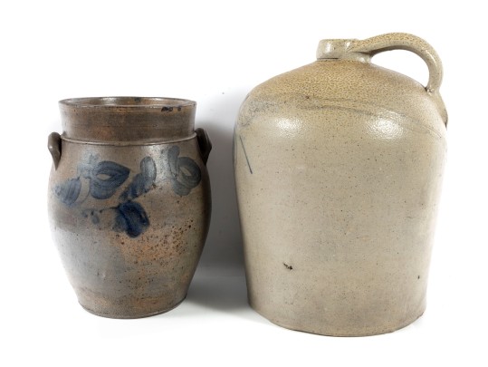 Antique Salt Glazed Pottery Jars