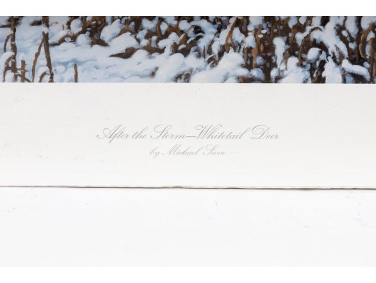 Robert Bateman And Michael Sieve Signed Lithographs Depicting Whitetailed Deer