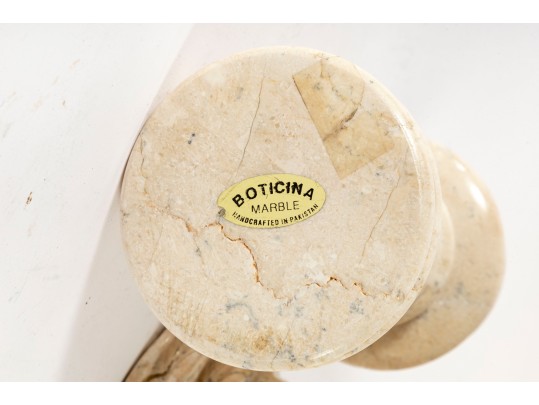 Boticina Marble Pedestal Column Candle Holders