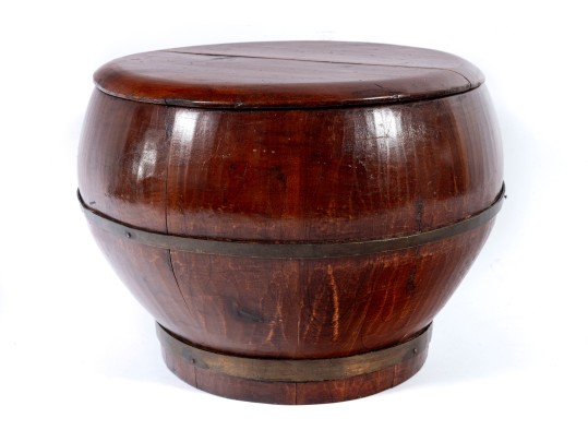 Handsome Chinese Lidded Wood Storage Box