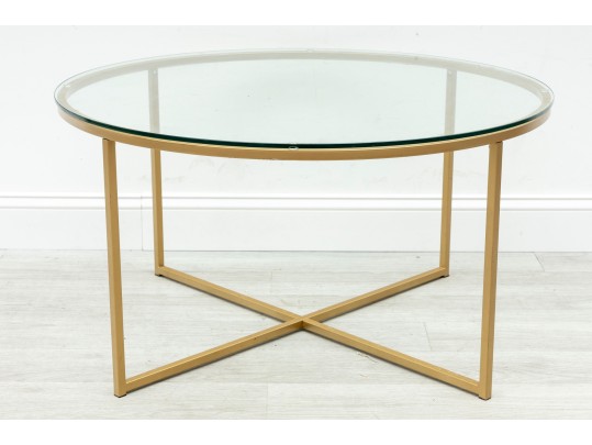 Contemporary Minimalist Round Coffee Table