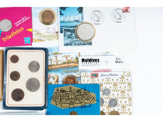 Variety Of Commemorative World Coins