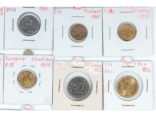 Variety Of Vintage World Coins