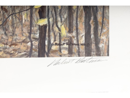 Robert Bateman And Michael Sieve Signed Lithographs Depicting Whitetailed Deer