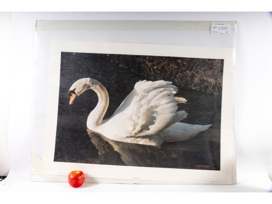 Robert Bateman And Carl Brenders Signed Lithographs Depicting Swans