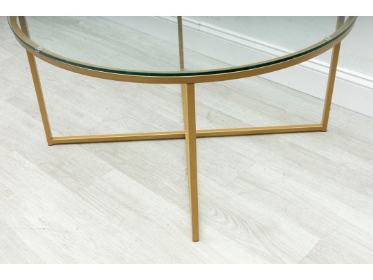 Contemporary Minimalist Round Coffee Table