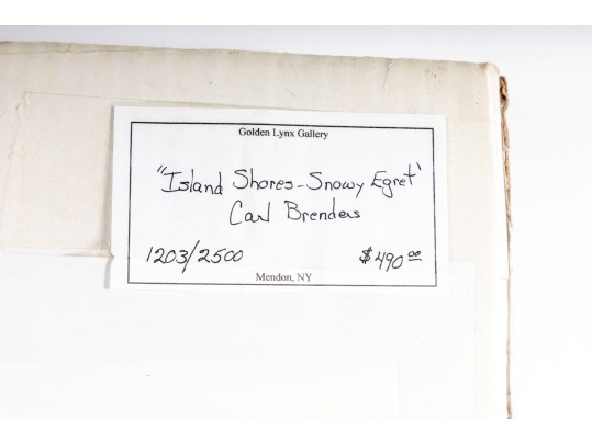 Carl Brenders And Robert Bateman Signed Lithographs Depicting Egrets**