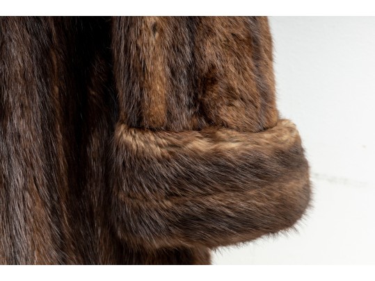 Luxurious Chocolate Brown Fur Coat