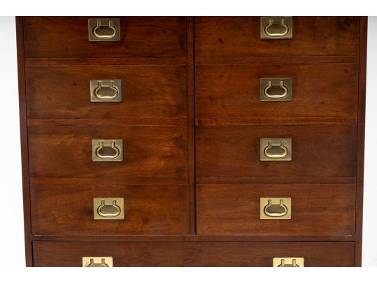 1980's Henredon Tall Campaign Dresser