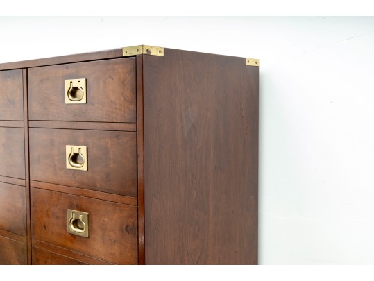 1980's Henredon Tall Campaign Dresser