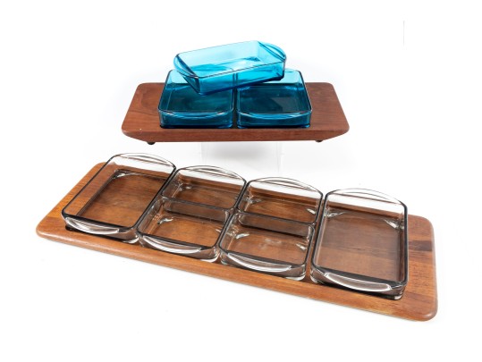 1970's Digsmed & Lunning Incorperated Denmark Appetizer Trays**