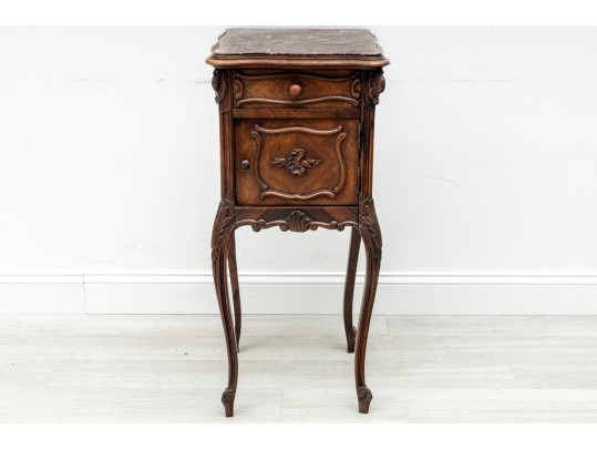 Louis XV Style Marble Humidor Cabinet