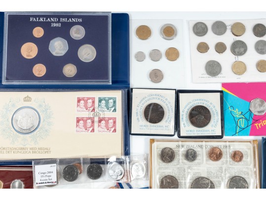 Variety Of Commemorative World Coins
