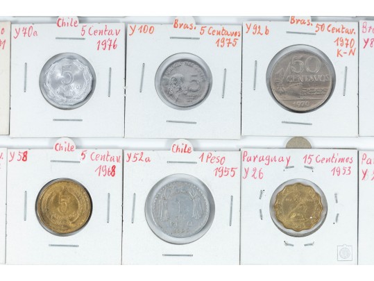 Variety Of Vintage World Coins