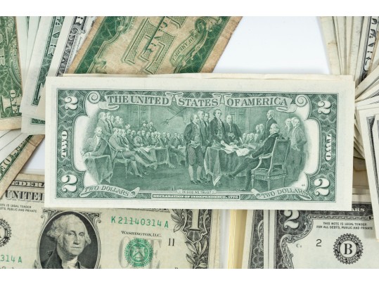 Collection Of American And English Banknotes