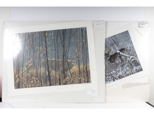 Robert Bateman And Michael Sieve Signed Lithographs Depicting Whitetailed Deer