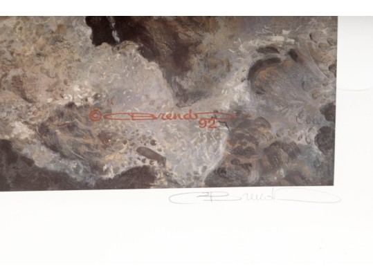 Carl Brenders And Robert Bateman Signed Lithographs Depicting Egrets**