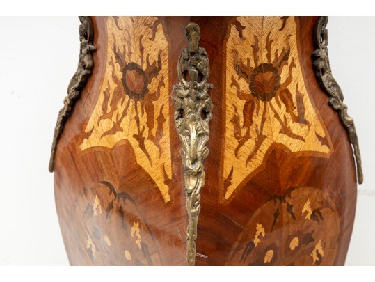 Vintage Louis XV Marquetry Pedestal 