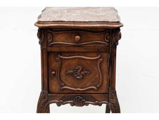 Louis XV Style Marble Humidor Cabinet