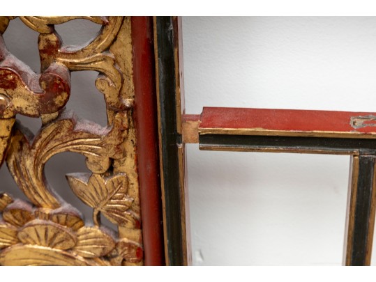 Huge Early 20th Century Chinese Giltwood Architectural Carved Panels