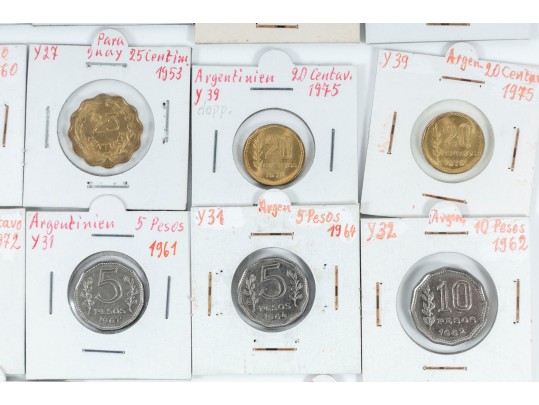Variety Of Vintage World Coins