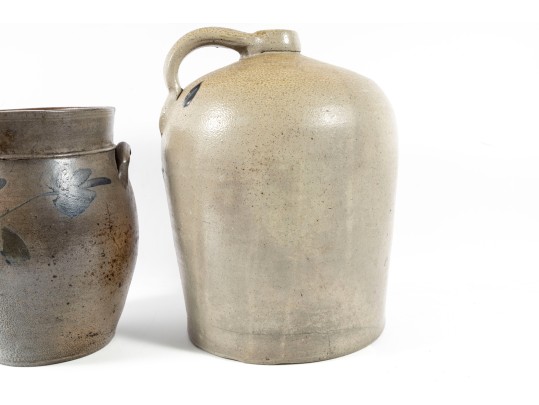 Antique Salt Glazed Pottery Jars