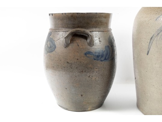 Antique Salt Glazed Pottery Jars