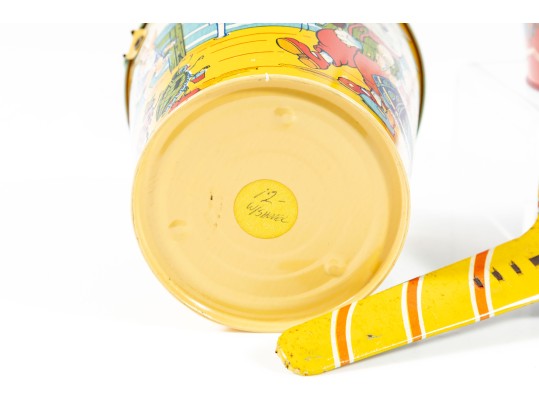 Vintage Tin Litho Buckets Etc