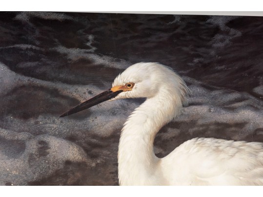Carl Brenders And Robert Bateman Signed Lithographs Depicting Egrets**