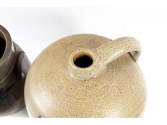 Antique Salt Glazed Pottery Jars