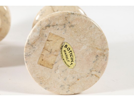 Boticina Marble Pedestal Column Candle Holders