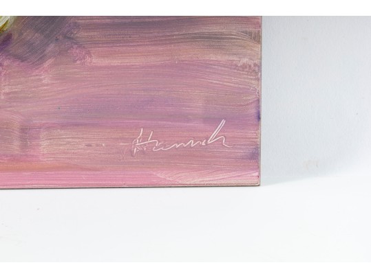 Hannah Cole Buie  (American, B. 1955) Oil On Board, Floral Still Life