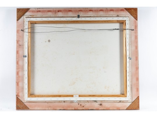 Hannah Cole Buie (American, B. 1955) Oil On Canvas Market Scene Painting