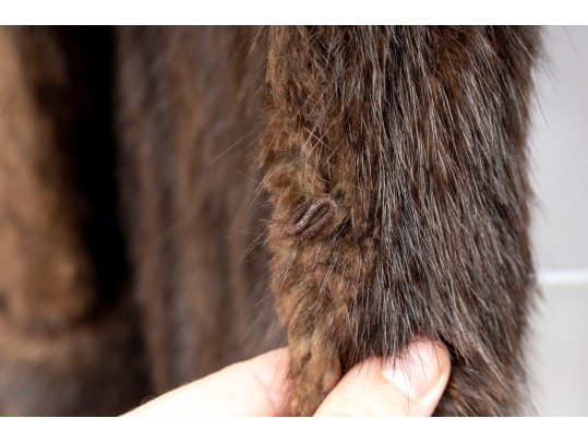 Luxurious Chocolate Brown Fur Coat