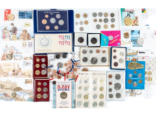 Variety Of Commemorative World Coins