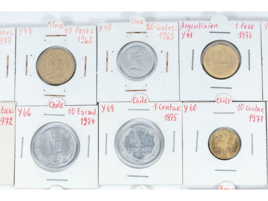 Variety Of Vintage World Coins