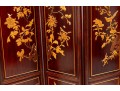 Chinese Eight Panel Marquetry Screen With Mother Of Pearl