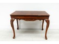 Bookmatched Burl Veneer English Accent Table
